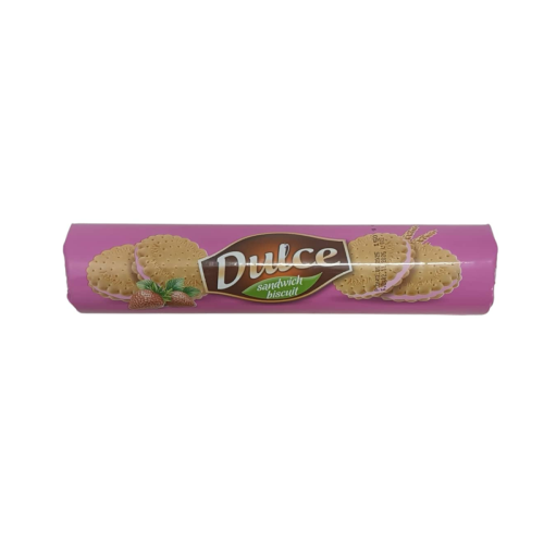 Galleta rellena con crema sabor fresa Dulce 150 g