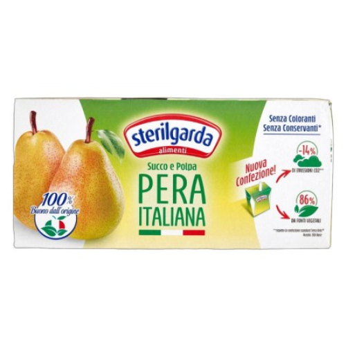 Jugo pulpa de Pera Sterilgarda 3x200ml MSTERILGARDA