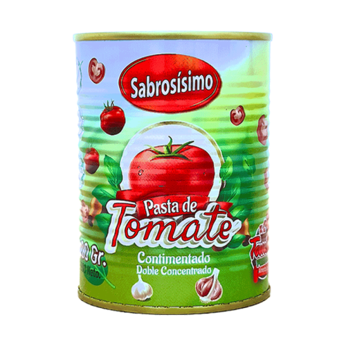 Pasta de tomate doble concentrado condimentada, 400 g