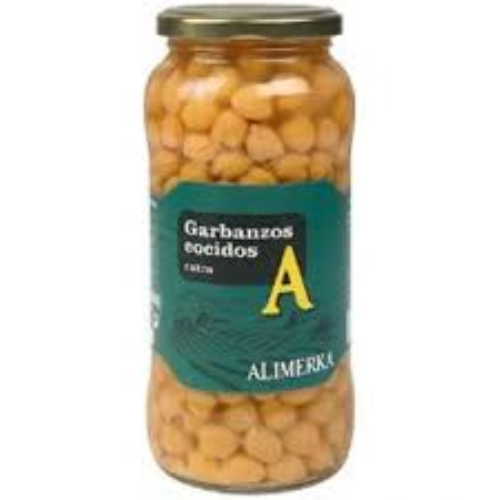 Garbanzo cocido ALIMERKA frasco 570gGarbanzo cocido ALIMERKA frasco 570g
