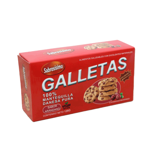 Galletas con pepitas de arándano, 128 g