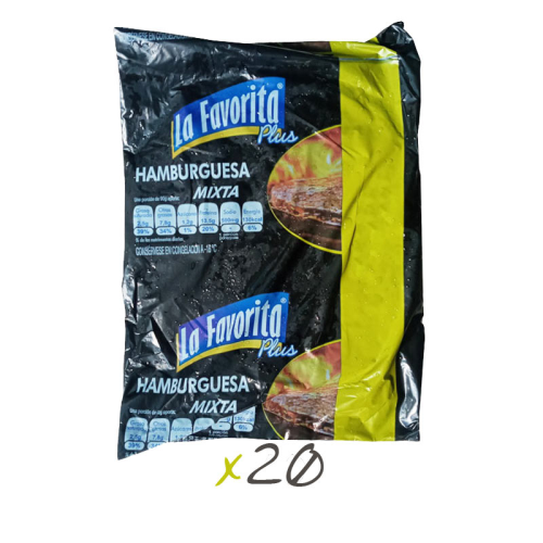 Hamburguesas de res y pollo, 20x90 g