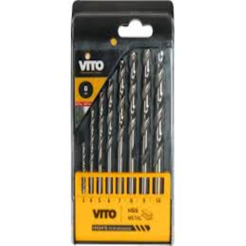 BROCA HSS JUEGO 8 (3, 4, 5, 6, 7, 8, 9, 10MM) VITO