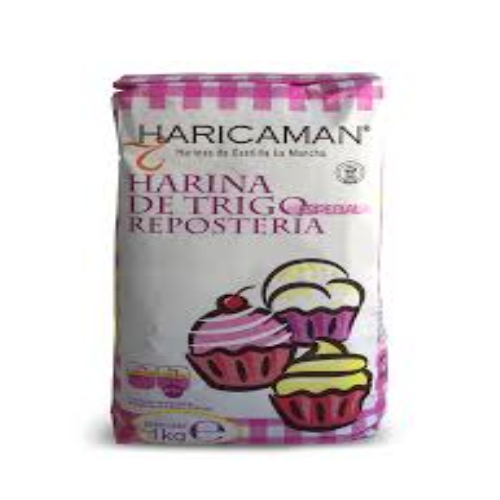 HARINA DE TRIGO PARA REPOSTER═A  HARICAMAN BOLSA 1 KG 1X10