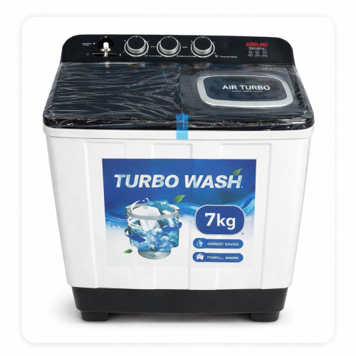 LAVADORA SEMI AUTO DE 7.5 KG 110V/60HZ MARCA GODLINE GWM7.5W