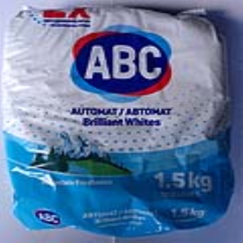  DETERGENTE EN POLVO P/LAVAR 1,5KG FRESCURA D/MONTAÃ?A, ABC   M/ABC