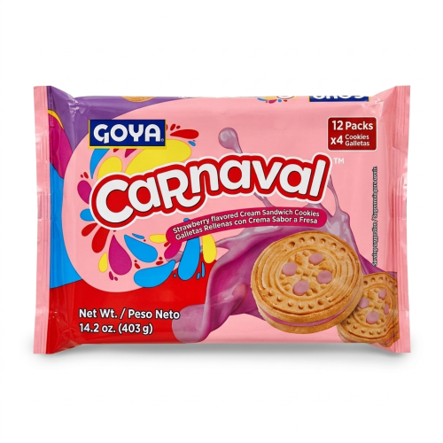Galletas Goya Carnaval 403g Fresa C/Crema